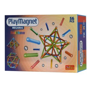 پلی مگنت 56 قطعه سری (megameg rainbow) (2)